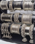 Silver Metal Bangles - Image 3