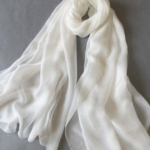 Simple White Dupatta