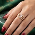 Pink Stone Gold Ring