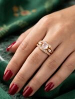 Pink Stone Gold Ring