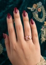 Pink Stone Gold Ring - Image 2