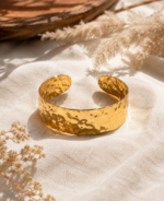 Gold Cuff Bracelet - Image 2