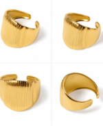 Aurora Gold Open Ring - Image 2