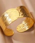 Radiance Gold Cuff Bracelet - Image 3