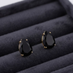 Black Stone Earrings